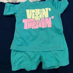 Old Navy Toddler Boys Swimsuit Set 18-24 months